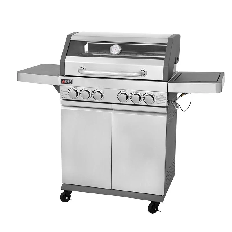Thermogatz BBQ ΥΓΡΑΕΡΙΟΥ GS GRILL VIEW 4+1+1 ΙΝΟΧ - 18kW 3 Thermogatz BBQ ΥΓΡΑΕΡΙΟΥ GS GRILL VIEW 4+1+1 ΙΝΟΧ - 18kW - Image 3