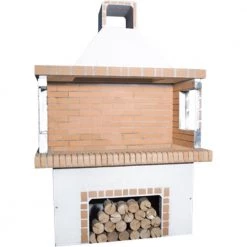 BBQ - Χτιστή ψησταριά κάρβουνου SXISTOLITHOS 0101 76x110 Cm Μεσαία