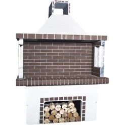 BBQ - Χτιστή ψησταριά κάρβουνου SXISTOLITHOS 0102 76x90 Cm Μικρή