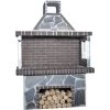 BBQ - Χτιστή ψησταριά κάρβουνου SXISTOLITHOS 0112 76x110 Cm Μεσαία