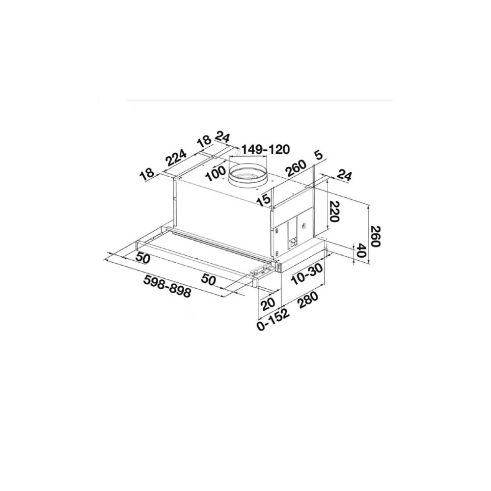 Απορροφητήρας συρόμενος FRANKE DYNAMIC 60 - Inox 60cm 3102205345 2 Απορροφητήρας συρόμενος FRANKE DYNAMIC 60 - Inox 60cm 3102205345 - Image 2