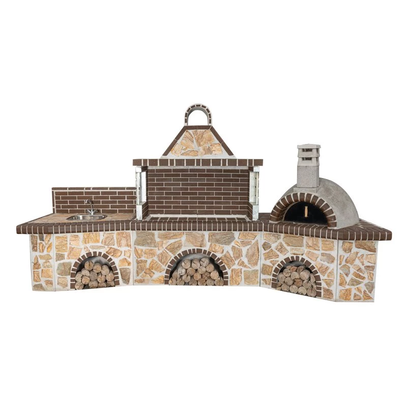 Σετ BBQ - Χτιστή ψησταριά SXISTOLITHOS 0200B 4 M 1 Σετ BBQ - Χτιστή ψησταριά SXISTOLITHOS 0200B 4 M