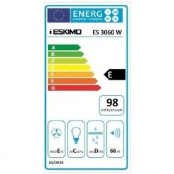Απορροφητήρας ελεύθερος 60 Cm ESKIMO ES 3060 W Λευκός 5 Απορροφητήρας ελεύθερος 60 Cm ESKIMO ES 3060 W Λευκός -Αντλίες Θερμότητας Κατάστημα απορροφητήρας ελεύθερος 60 cm eskimo es 3060 w λευκός 2