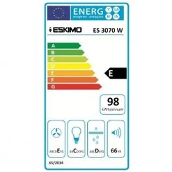 Απορροφητήρας ελεύθερος 70 Cm ESKIMO ES 3070 W Λευκός -Αντλίες Θερμότητας Κατάστημα απορροφητήρας ελεύθερος 70 cm eskimo es 3070 w λευκός 2