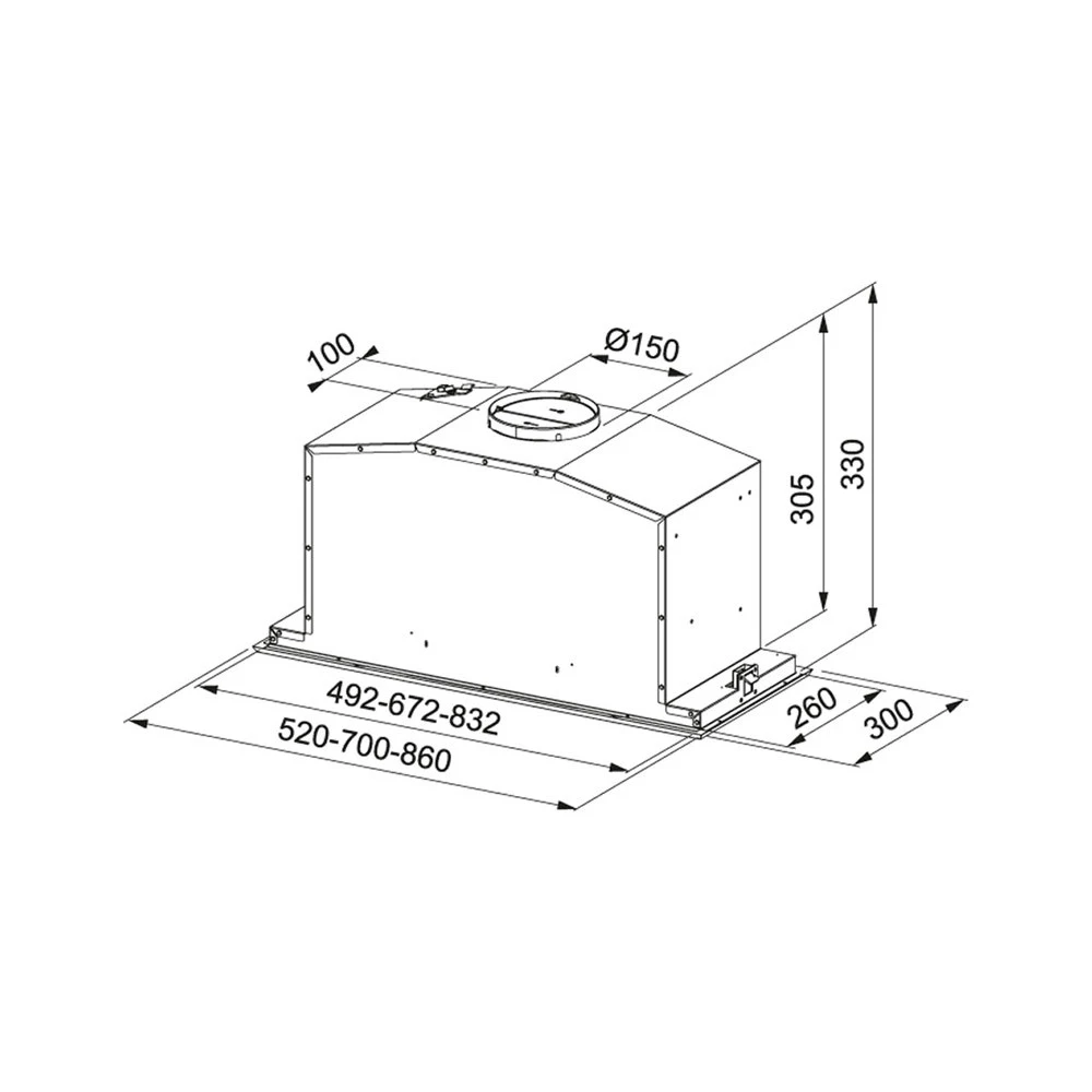 Απορροφητήρας εντοιχιζόμενος FRANKE BOX 537 XS/WH 52 Cm 3105001026 2 Απορροφητήρας εντοιχιζόμενος FRANKE BOX 537 XS/WH 52 Cm 3105001026 - Image 2
