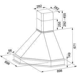Εξώφυλλο -Αντλίες Θερμότητας Κατάστημα απορροφητήρας επιτοίχια γωνιακή καμινάδα 90 cm franke new country corner 3101101618 1