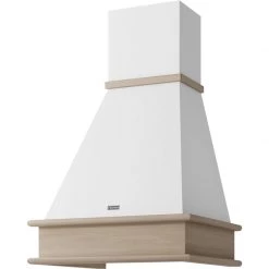 Απορροφητήρας - Επιτοίχια Καμινάδα 60 Cm FRANKE NEW COUNTRY LINEAR Λευκό - Δρύς 3101101616