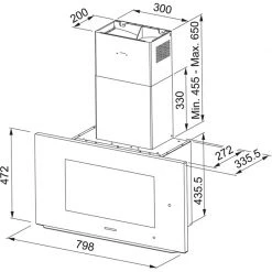 Απορροφητήρας - Επιτοίχια Καμινάδα 80 Cm FRANKE AQ SENSE FKAS A80 BK Μαύρος 3105001095 6 Απορροφητήρας - Επιτοίχια Καμινάδα 80 Cm FRANKE AQ SENSE FKAS A80 BK Μαύρος 3105001095 -Αντλίες Θερμότητας Κατάστημα απορροφητήρας επιτοίχια καμινάδα 80 cm franke aq sense fkas a80 bk μαύρος 3105001095 1