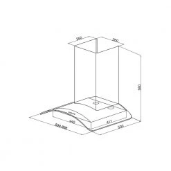 Απορροφητήρας - Επιτοίχια καμινάδα KARAG CTW 11 Διάφανο κρύσταλλο 60 Cm -Αντλίες Θερμότητας Κατάστημα απορροφητήρας επιτοίχια καμινάδα karag ctw 11 διάφανο κρύσταλλο 60 cm 3