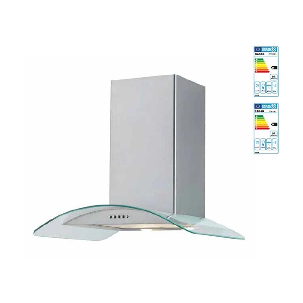 Απορροφητήρας - Επιτοίχια καμινάδα KARAG CTW 11 Διάφανο κρύσταλλο 90 Cm 1 Απορροφητήρας - Επιτοίχια καμινάδα KARAG CTW 11 Διάφανο κρύσταλλο 90 Cm