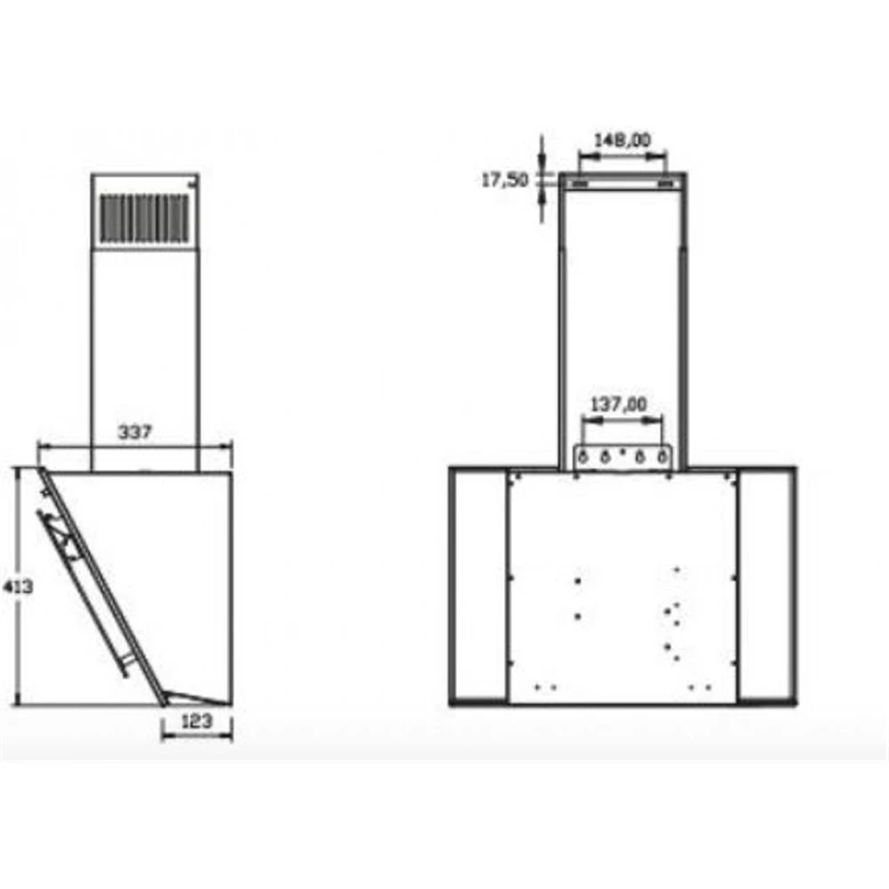 Απορροφητήρας - Επιτοίχια καμινάδα KARAG CTW 30 Μαύρο κρύσταλλο 60 Cm 3 Απορροφητήρας - Επιτοίχια καμινάδα KARAG CTW 30 Μαύρο κρύσταλλο 60 Cm - Image 3
