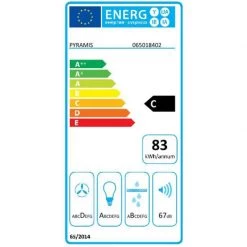 Απορροφητήρας - Επιτοίχια καμινάδα PYRAMIS CIELO 60 Cm Inox 065036501 -Αντλίες Θερμότητας Κατάστημα απορροφητήρας επιτοίχια καμινάδα pyramis cielo 60 cm inox 065036501 2