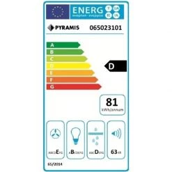 Απορροφητήρας - Επιτοίχια καμινάδα PYRAMIS FIERO 60 Cm Μαύρος 065023101 -Αντλίες Θερμότητας Κατάστημα απορροφητήρας επιτοίχια καμινάδα pyramis fiero 60 cm μαύρος 065023101 2