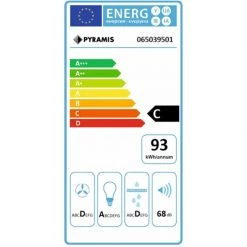 Απορροφητήρας - Επιτοίχια καμινάδα PYRAMIS VETRIO 90 Cm Λευκό κρύσταλλο 065039501 -Αντλίες Θερμότητας Κατάστημα απορροφητήρας επιτοίχια καμινάδα pyramis vetrio 90 cm λευκό κρύσταλλο 065039501 2