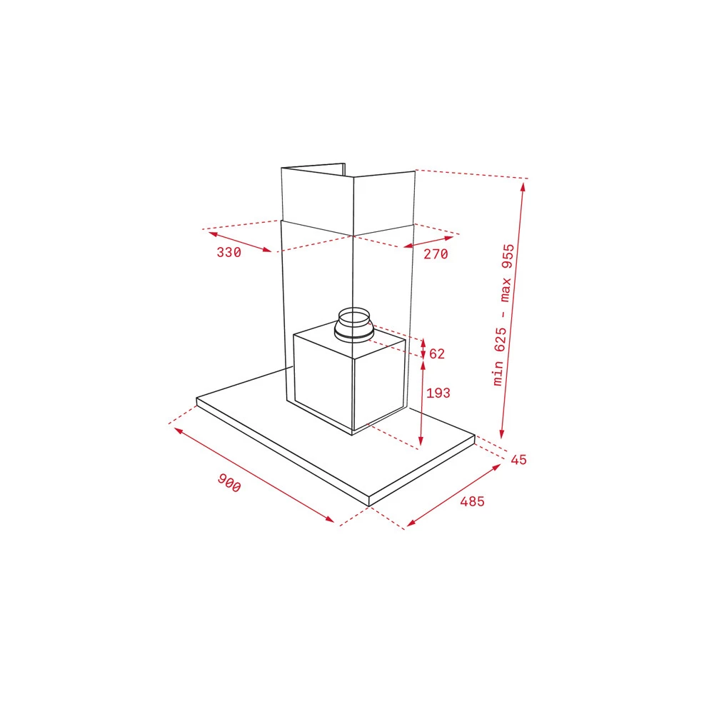 Απορροφητήρας - Επιτοίχια Καμινάδα TEKA DLH 786 T Μαύρο Κρύσταλλο 70 CM F.836 2 Απορροφητήρας - Επιτοίχια Καμινάδα TEKA DLH 786 T Μαύρο Κρύσταλλο 70 CM F.836 - Image 2