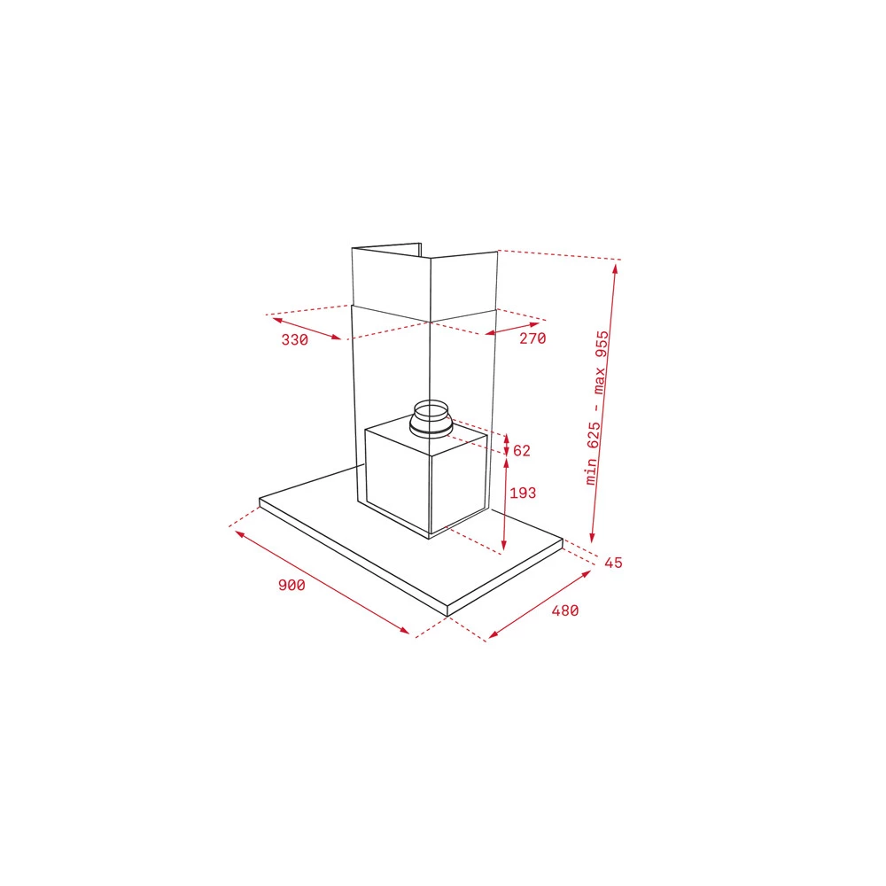 Απορροφητήρας - Επιτοίχια Καμινάδα TEKA DSH 985 90 CM F.834 2 Απορροφητήρας - Επιτοίχια Καμινάδα TEKA DSH 985 90 CM F.834 - Image 2