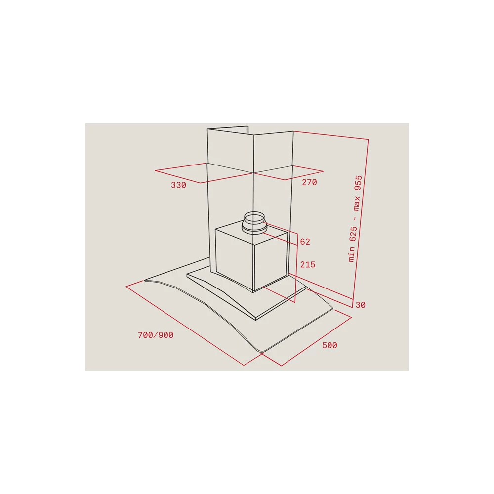 Απορροφητήρας - Επιτοίχια Καμινάδα TEKA NC 980 Διάφανο Κρύσταλλο 90 CM F.845 2 Απορροφητήρας - Επιτοίχια Καμινάδα TEKA NC 980 Διάφανο Κρύσταλλο 90 CM F.845 - Image 2