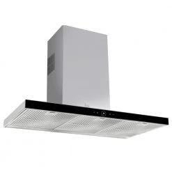 Απορροφητήρας - Επιτοίχια Καμινάδα TEKA PERFECT A4 DLH 985 T Μαύρο κρύσταλλο 90 CM F.830