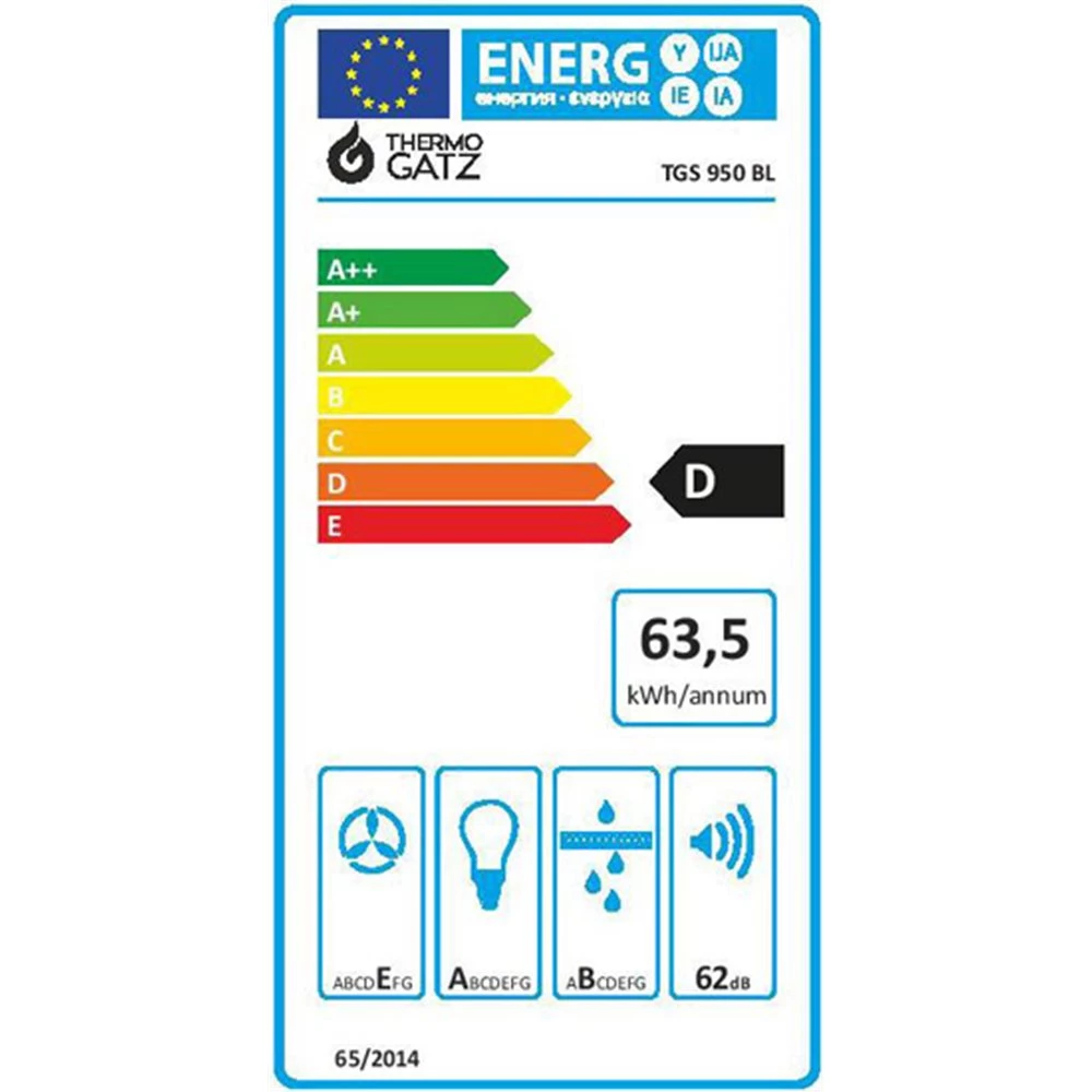 Απορροφητήρας - Επιτοίχια καμινάδα THERMOGATZ TGS 950 BL RUSTIC 04.400.067 2 Απορροφητήρας - Επιτοίχια καμινάδα THERMOGATZ TGS 950 BL RUSTIC 04.400.067 - Image 2