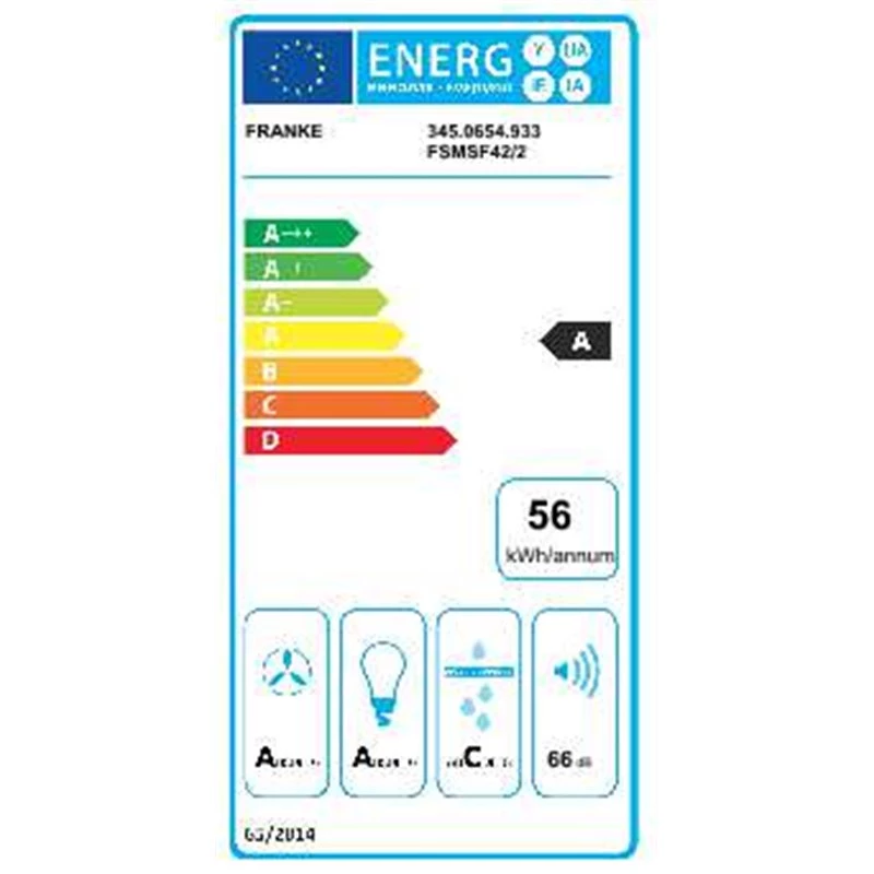 Απορροφητήρας - Κεντρική Καμινάδα 42 Cm FRANKE SMART FSMS F42 Black Matt 3105001091 4 Απορροφητήρας - Κεντρική Καμινάδα 42 Cm FRANKE SMART FSMS F42 Black Matt 3105001091 - Image 4