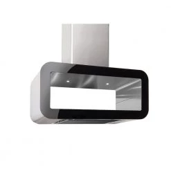 Απορροφητήρας - κεντρική καμινάδα PYRAMIS CORSO ELEGANT Inox - Μαύρο Κρύσταλλο 90 Cm 065021701