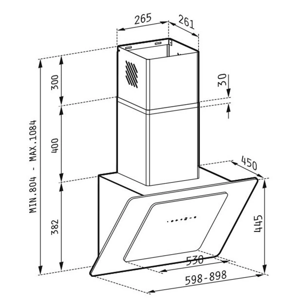 Απορροφητήρας - Επιτόχια καμινάδα PYRAMIS FIERO PREMIUM Λευκό Κρύσταλλο 60 Cm 065023301 2 Απορροφητήρας - Επιτόχια καμινάδα PYRAMIS FIERO PREMIUM Λευκό Κρύσταλλο 60 Cm 065023301 - Image 2