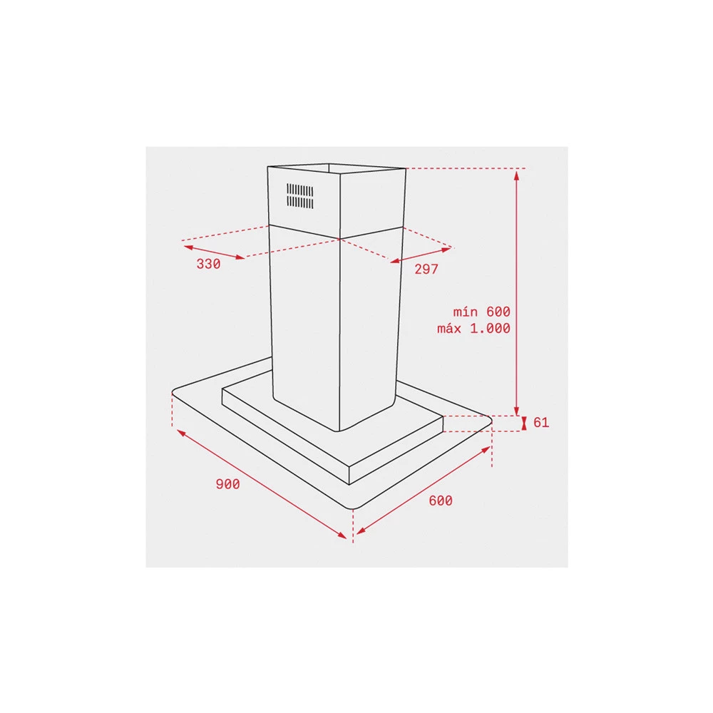 Απορροφητήρας - Κεντρική Καμινάδα TEKA DG3 985 ISLAND 90 CM F.811 2 Απορροφητήρας - Κεντρική Καμινάδα TEKA DG3 985 ISLAND 90 CM F.811 - Image 2