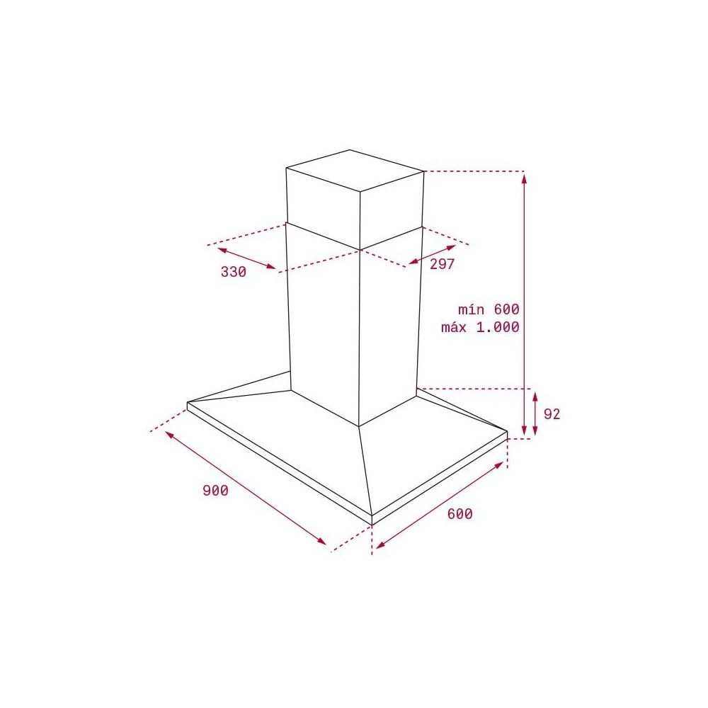 Απορροφητήρας - Κεντρική Καμινάδα TEKA DSB 985 ISLAND 90 CM F.813 2 Απορροφητήρας - Κεντρική Καμινάδα TEKA DSB 985 ISLAND 90 CM F.813 - Image 2