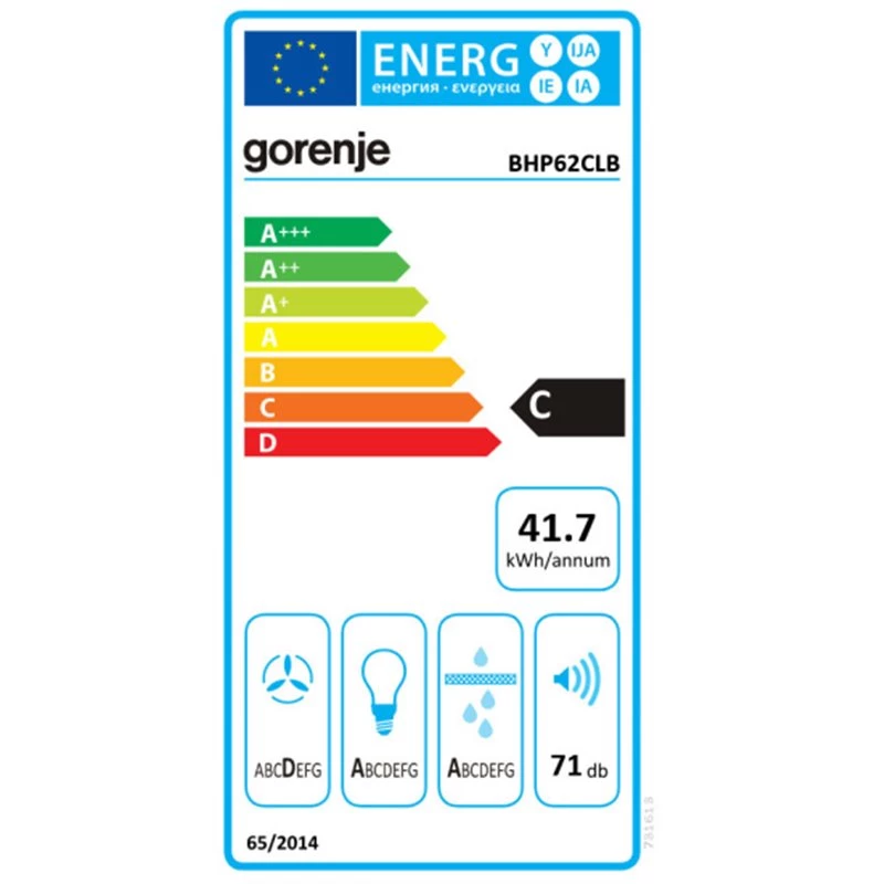 Απορροφητήρας συρόμενος GORENJE CLASSICO 60 Cm - BHP62CLB - 731613 Μαύρος 065038401 3 Απορροφητήρας συρόμενος GORENJE CLASSICO 60 Cm - BHP62CLB - 731613 Μαύρος 065038401 - Image 3
