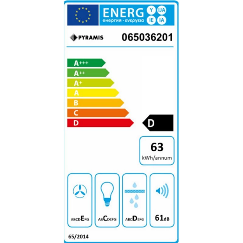 Απορροφητήρας συρόμενος PYRAMIS ECOLINE ΝΤ 60 Cm Inox 065036201 2 Απορροφητήρας συρόμενος PYRAMIS ECOLINE ΝΤ 60 Cm Inox 065036201 - Image 2