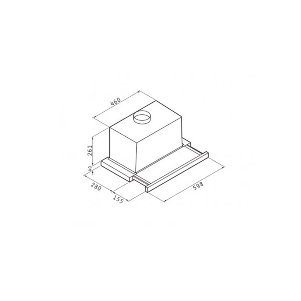 Απορροφητήρας συρόμενος PYRAMIS TURBO ESSENTIAL Inox 60 Cm 065017502 2 Απορροφητήρας συρόμενος PYRAMIS TURBO ESSENTIAL Inox 60 Cm 065017502 - Image 2