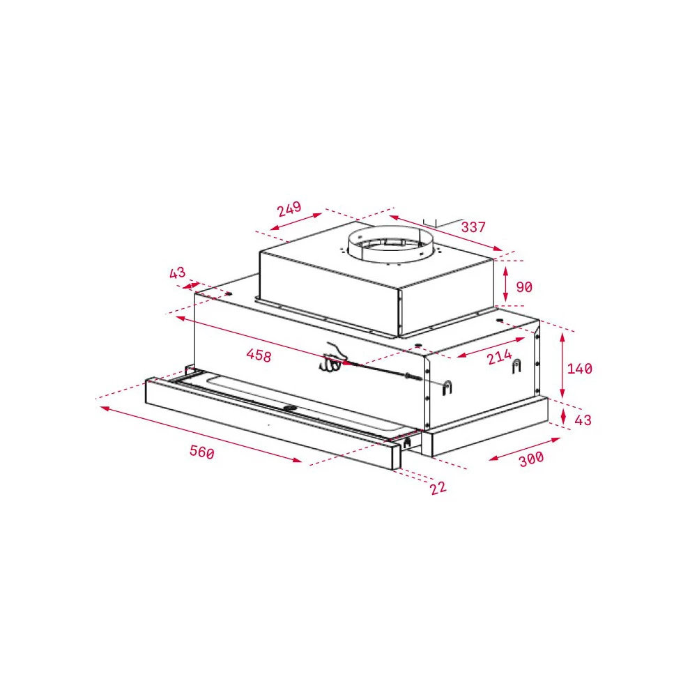 Απορροφητήρας Συρόμενος TEKA CNL 6610 INOX 60 CM F.871.SS 2 Απορροφητήρας Συρόμενος TEKA CNL 6610 INOX 60 CM F.871.SS - Image 2