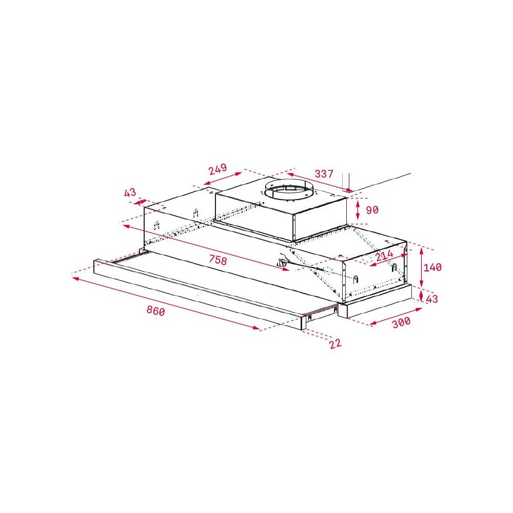 Απορροφητήρας Συρόμενος TEKA CNL 9815 PLUS INOX 90 CM F.872.SS 2 Απορροφητήρας Συρόμενος TEKA CNL 9815 PLUS INOX 90 CM F.872.SS - Image 2