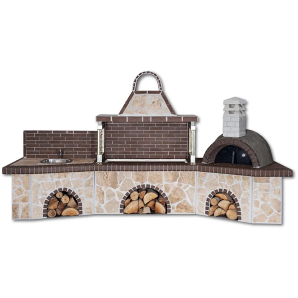 Σετ BBQ - Χτιστή ψησταριά SXISTOLITHOS 0200 4,00m 1 Σετ BBQ - Χτιστή ψησταριά SXISTOLITHOS 0200 4,00m