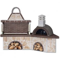 Σετ BBQ - Χτιστή ψησταριά SXISTOLITHOS 0209 2,80m