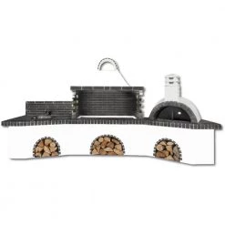 Σετ BBQ - Χτιστή ψησταριά SXISTOLITHOS 0216 4,00m