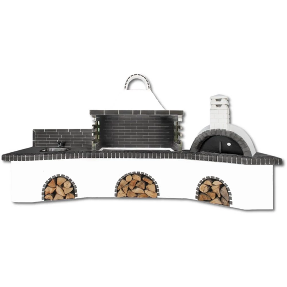 Σετ BBQ - Χτιστή ψησταριά SXISTOLITHOS 0216 4,00m 1 Σετ BBQ - Χτιστή ψησταριά SXISTOLITHOS 0216 4,00m