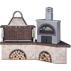 Σετ BBQ - Χτιστή ψησταριά SXISTOLITHOS 0221 2,80m