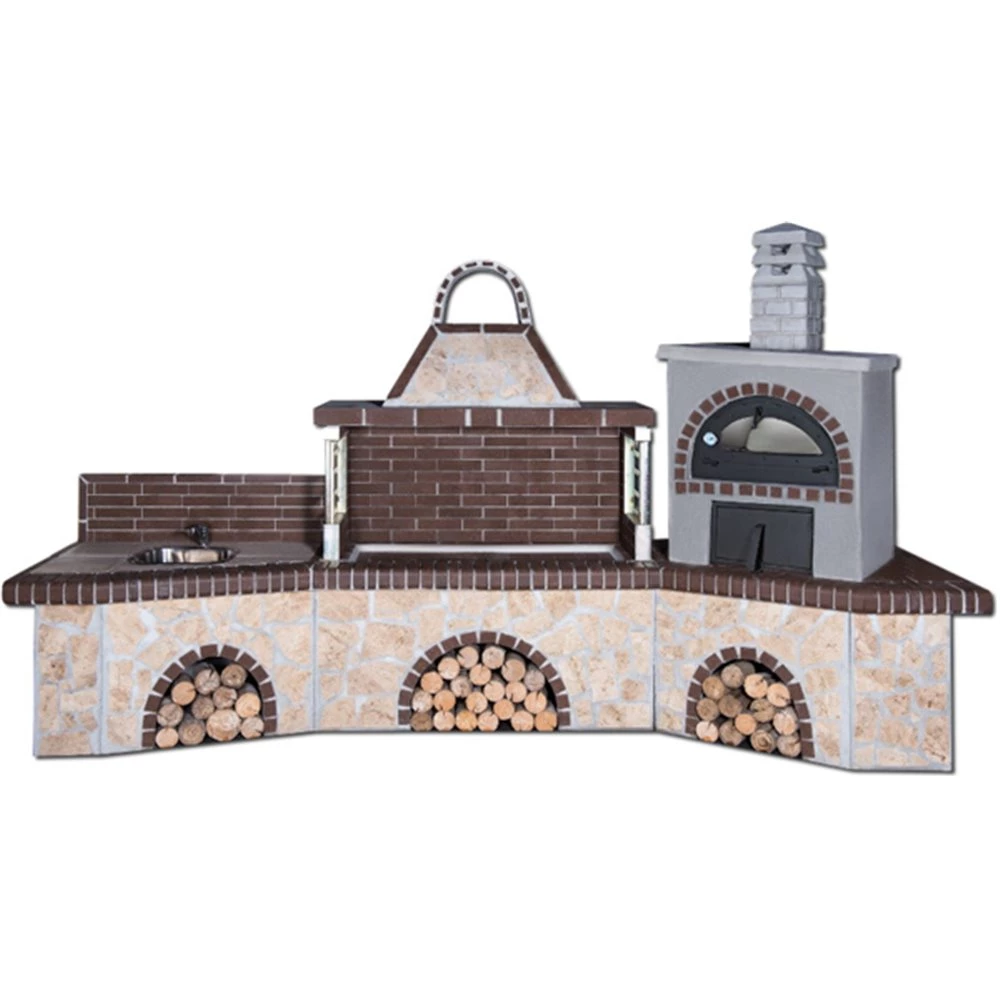 Σετ BBQ - Χτιστή ψησταριά SXISTOLITHOS 0228 4,00m 1 Σετ BBQ - Χτιστή ψησταριά SXISTOLITHOS 0228 4,00m