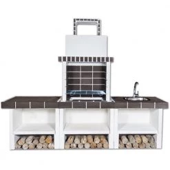 Σετ BBQ - Χτιστή ψησταριά SXISTOLITHOS 03050 2,70m