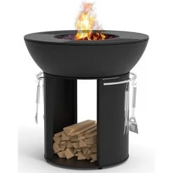 Τζάκι - Bbq εξωτερικού χώρου με σχάρες και πλάκες με ψηλή βάση HERGOM FIREPIT