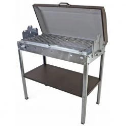 Ψησταριά κάρβουνου 80x40 Cm Γαλβανιζέ PITSILOS 123 -Αντλίες Θερμότητας Κατάστημα ψησταριά κάρβουνου 80x40 cm inox pitsilos 123 2