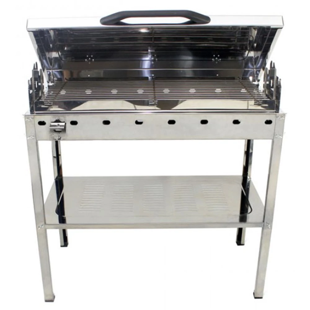 Ψησταριά κάρβουνου 80x40 Cm Inox PITSILOS 124 1 Ψησταριά κάρβουνου 80x40 Cm Inox PITSILOS 124