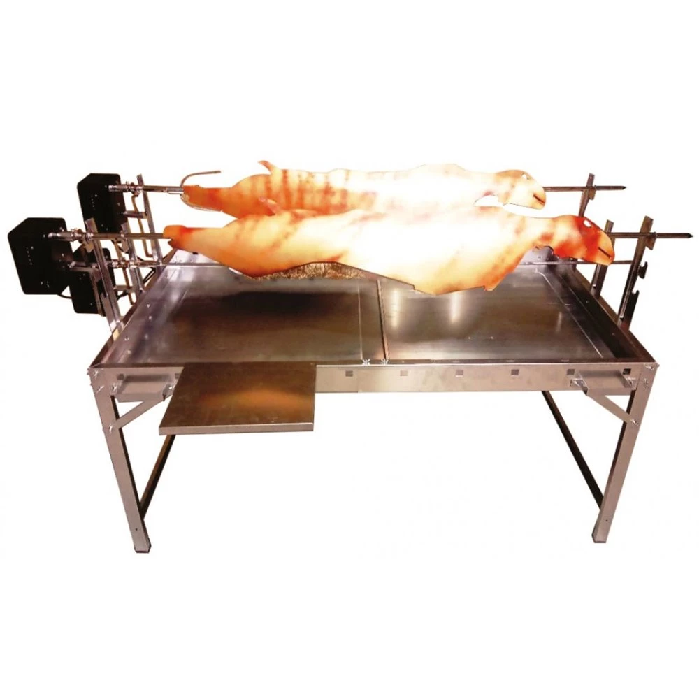 Ψησταριά κάρβουνου συρταρωτή διπλή (100 - 145) X 85 Cm Inox PITSILOS 185 1 Ψησταριά κάρβουνου συρταρωτή διπλή (100 - 145) X 85 Cm Inox PITSILOS 185